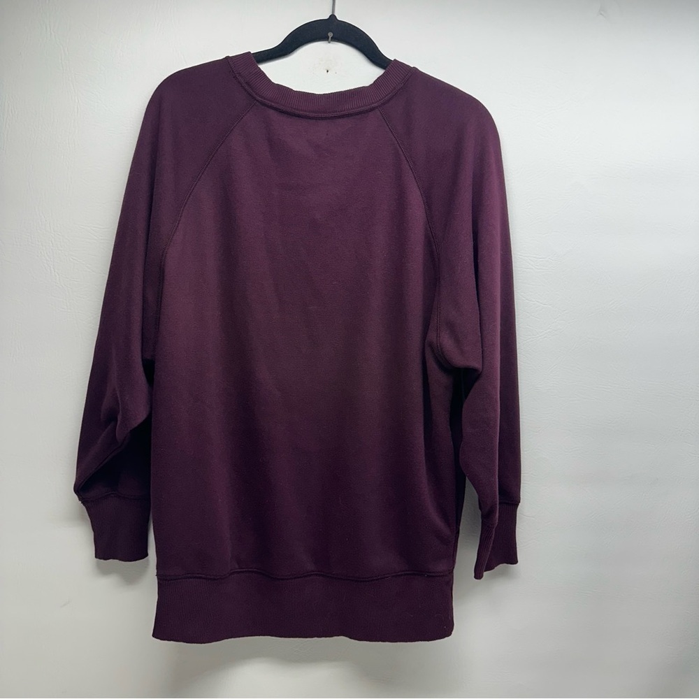 Aerie Maroon Pullover sweatshirt oversized size XS NWT - Picture 2 of 9